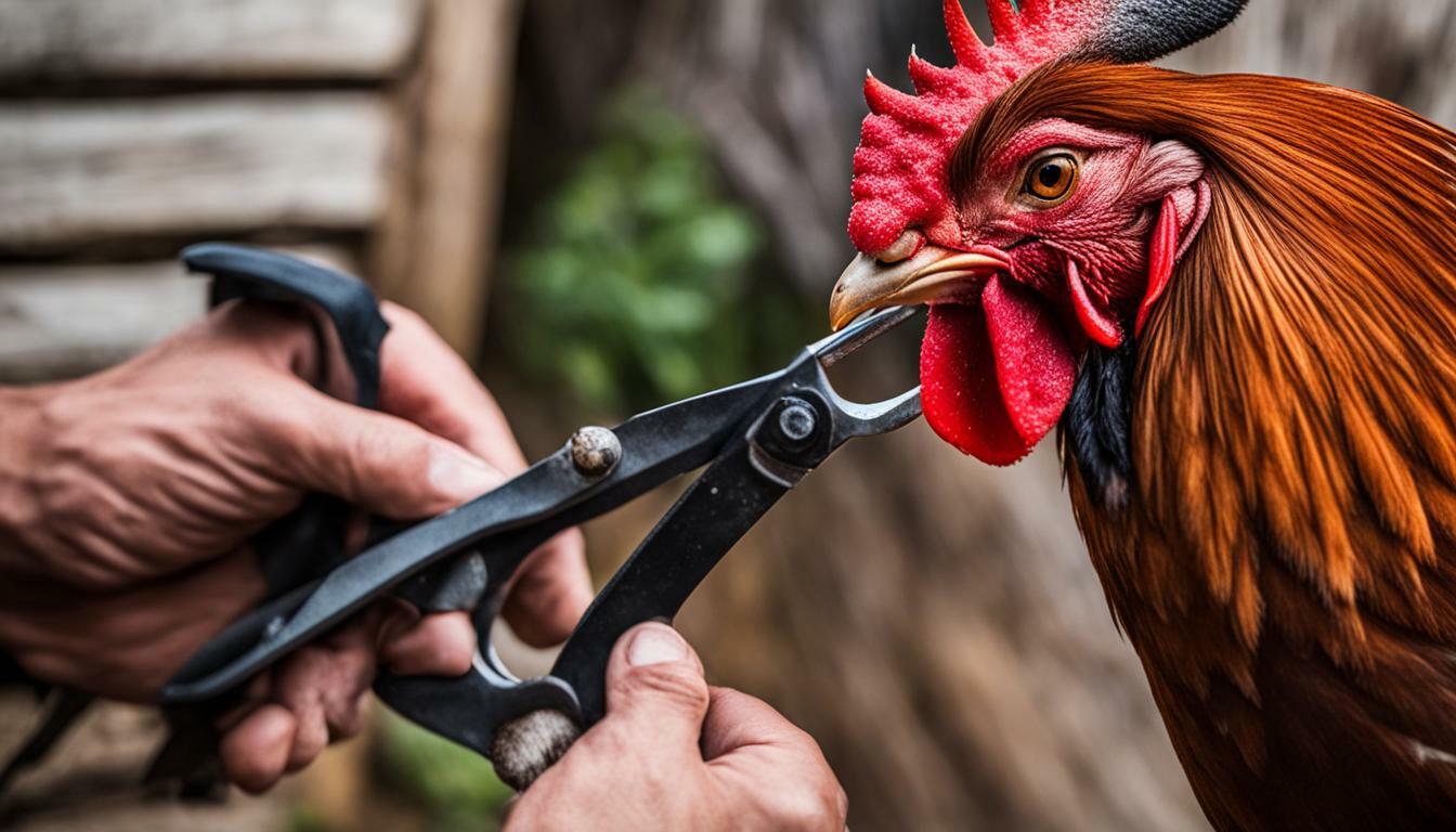 How to Trim Rooster Spurs